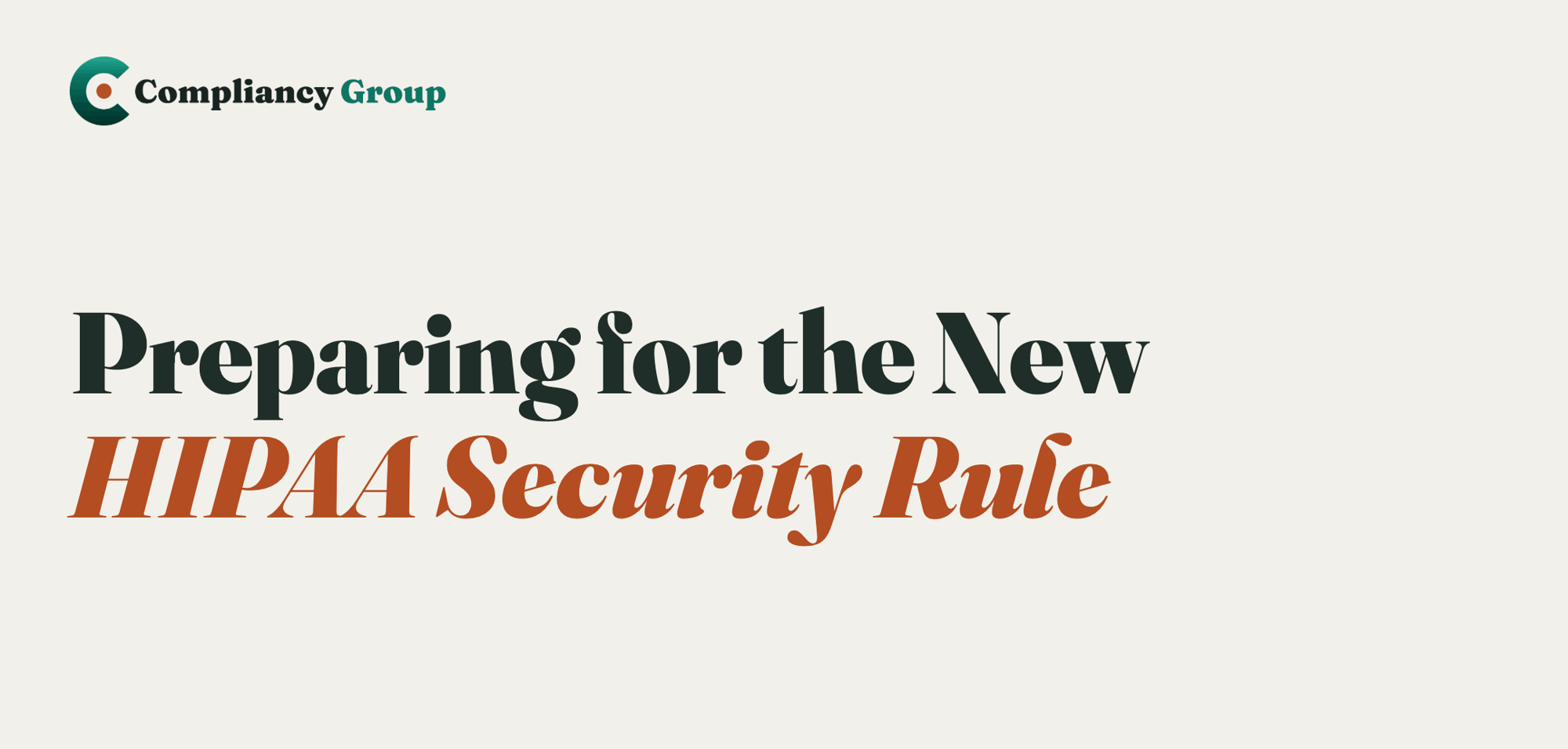 HIPAA Security Rule - Minimal Cream